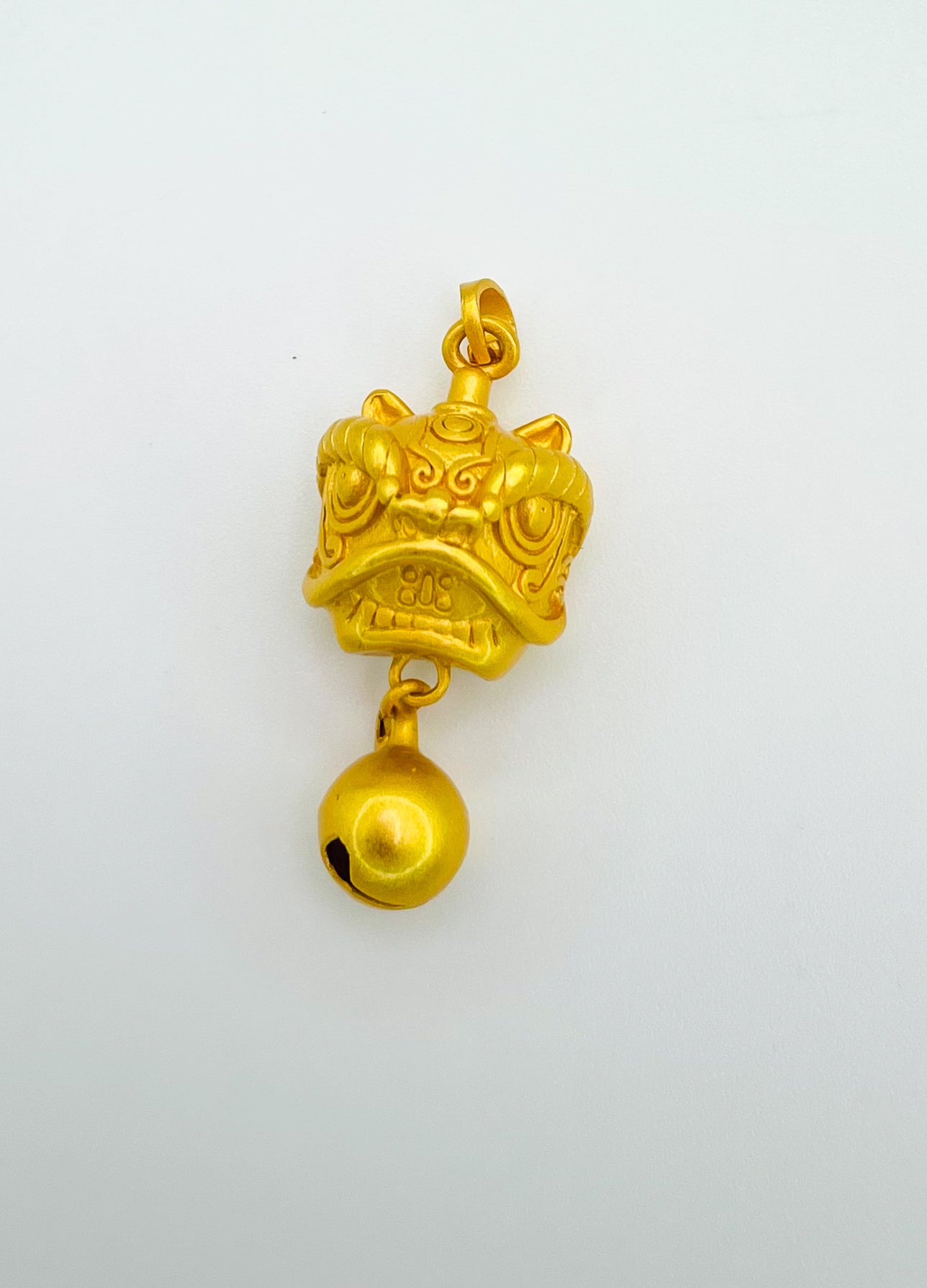 S999 Sand Gold Pichu Head Pendant