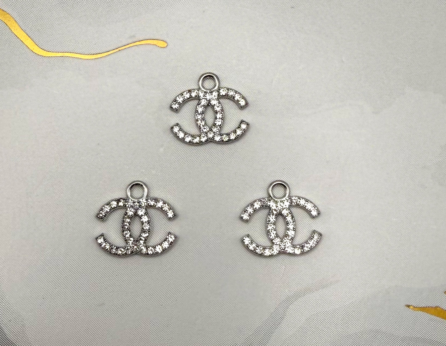 NEW Promo Special LV & CC Designer Silver Small Charms