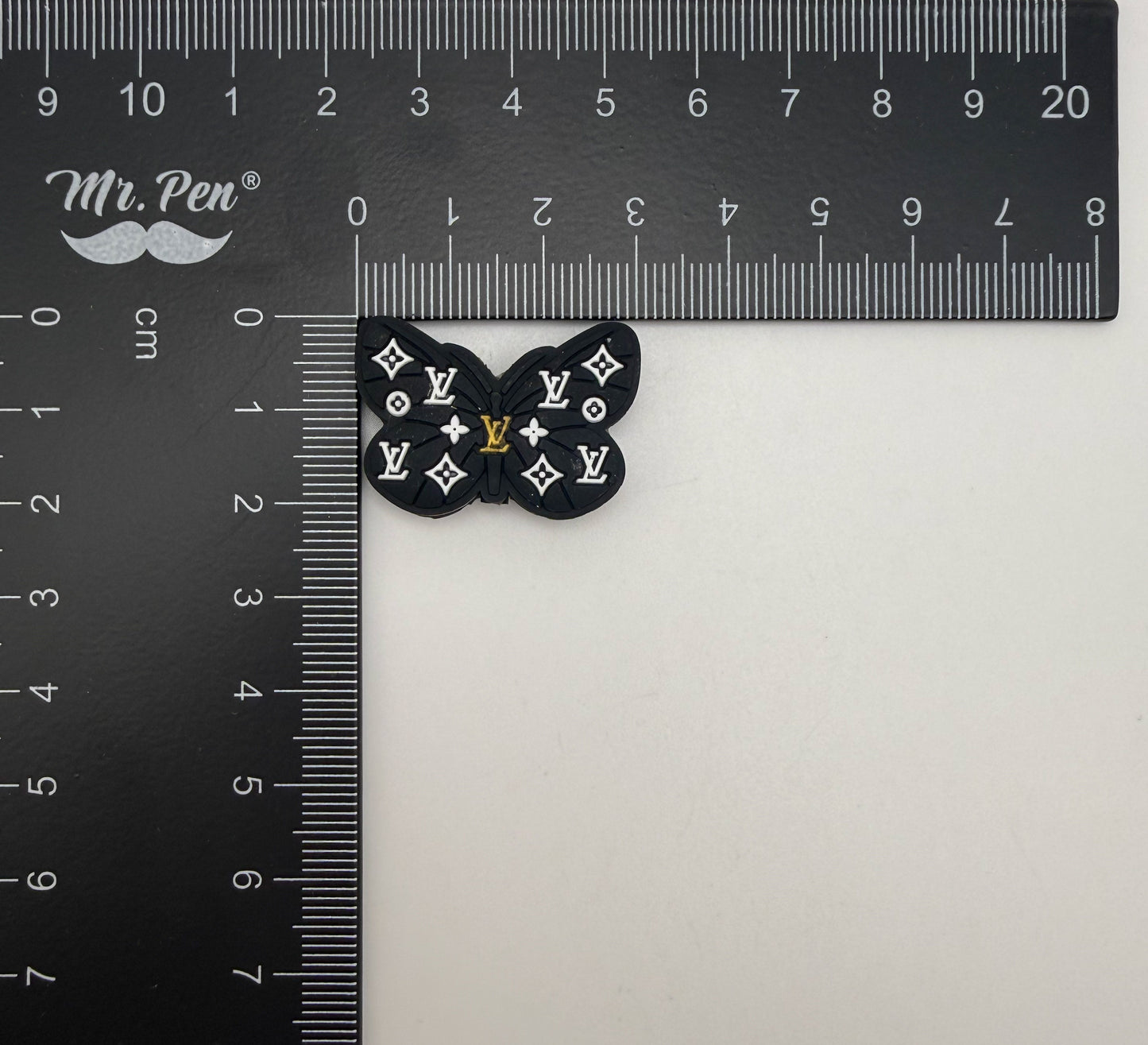 LV Designer Silicone Butterfly DIY Pen Focal Beads