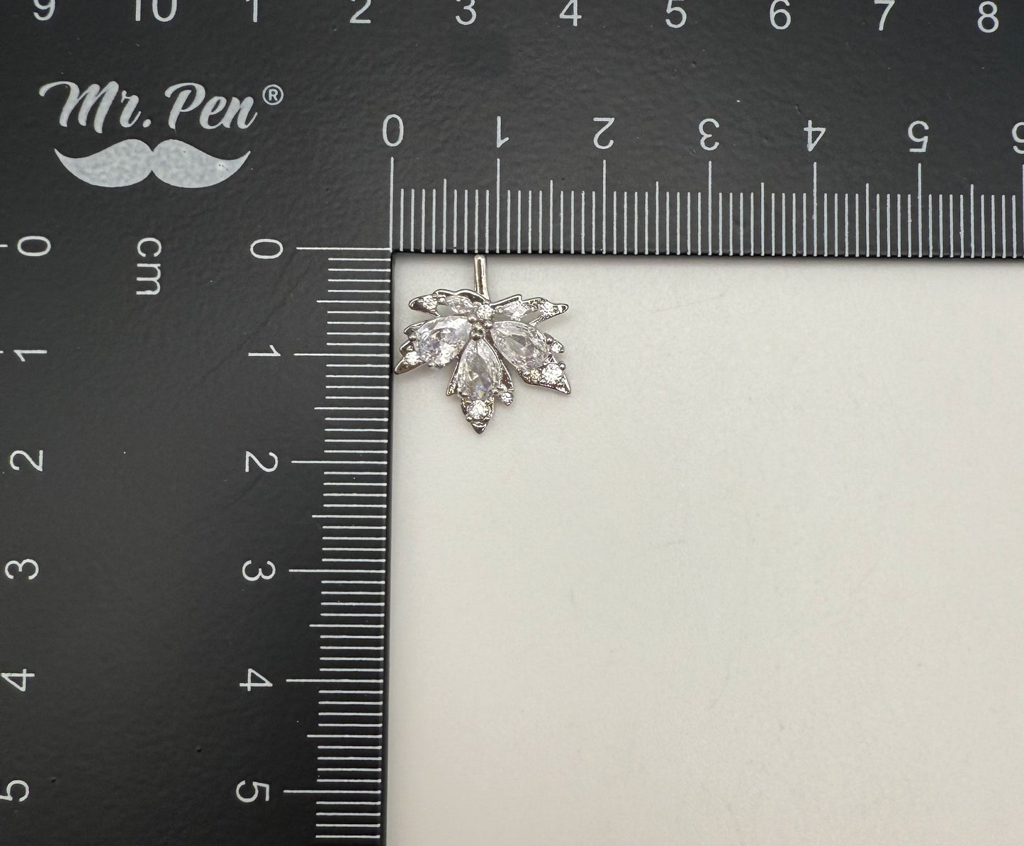 Silver Zircon Covered Maple Leaf DIY Pendants