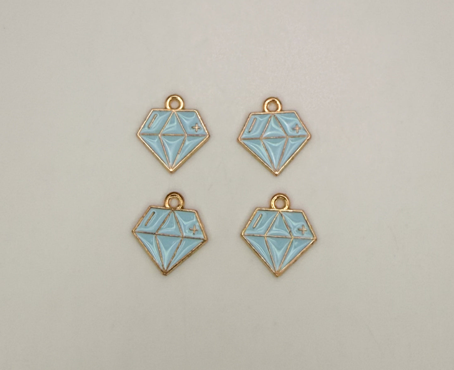 Diamond DIY Gold Metal Charms