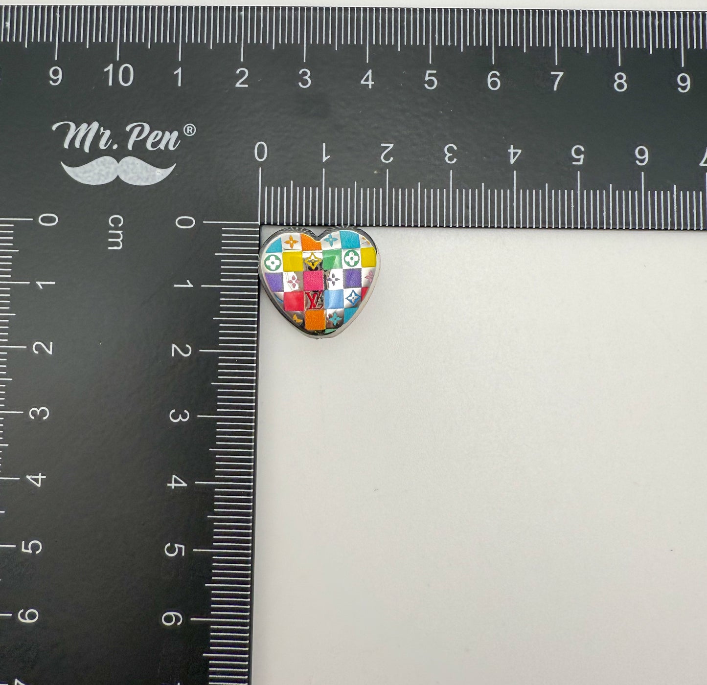 Designer Heart Shaped Acrylic DIY Beads