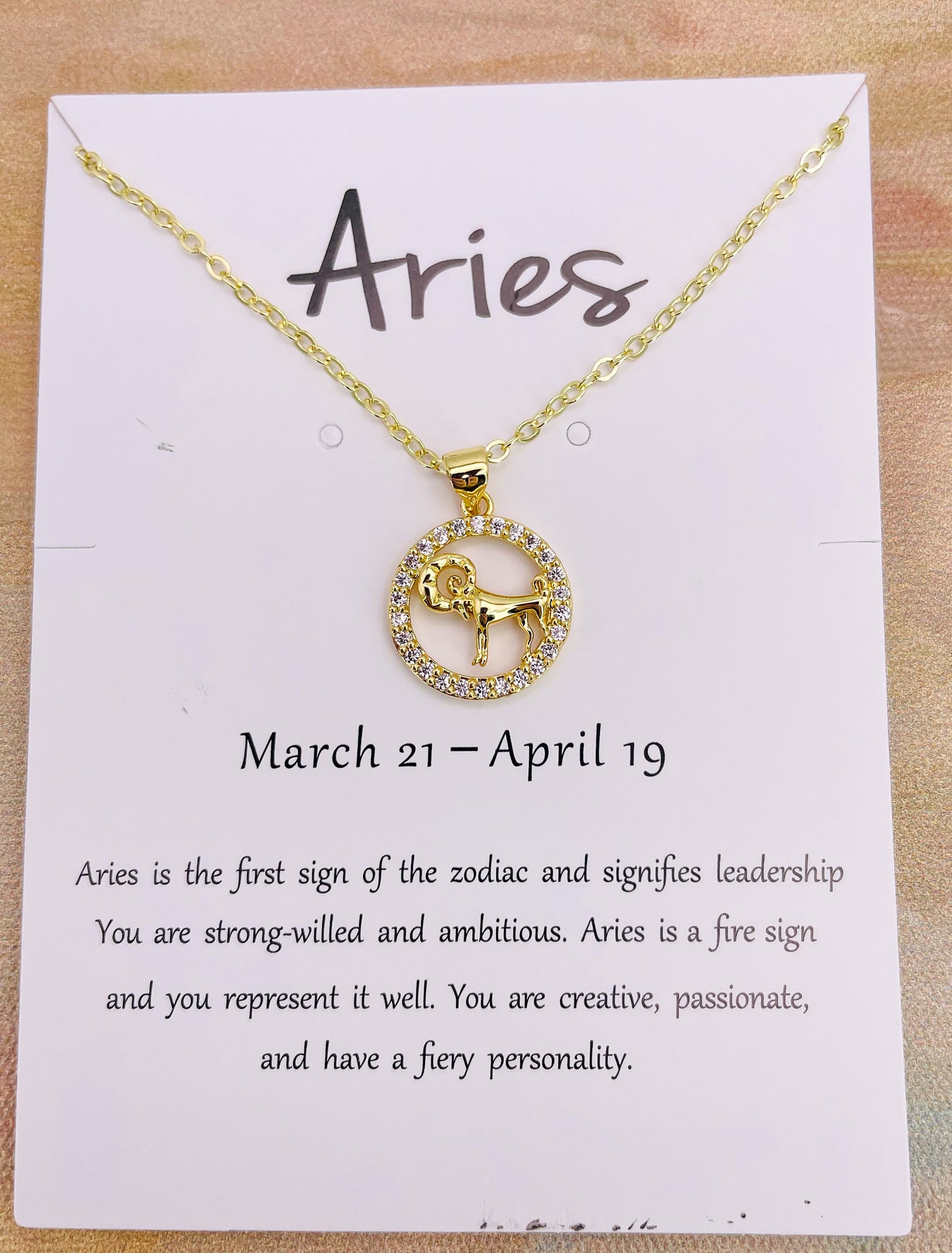 Zodiac Sign Bling Necklaces- S925 Sterling Silver or 14k Gold Overlay