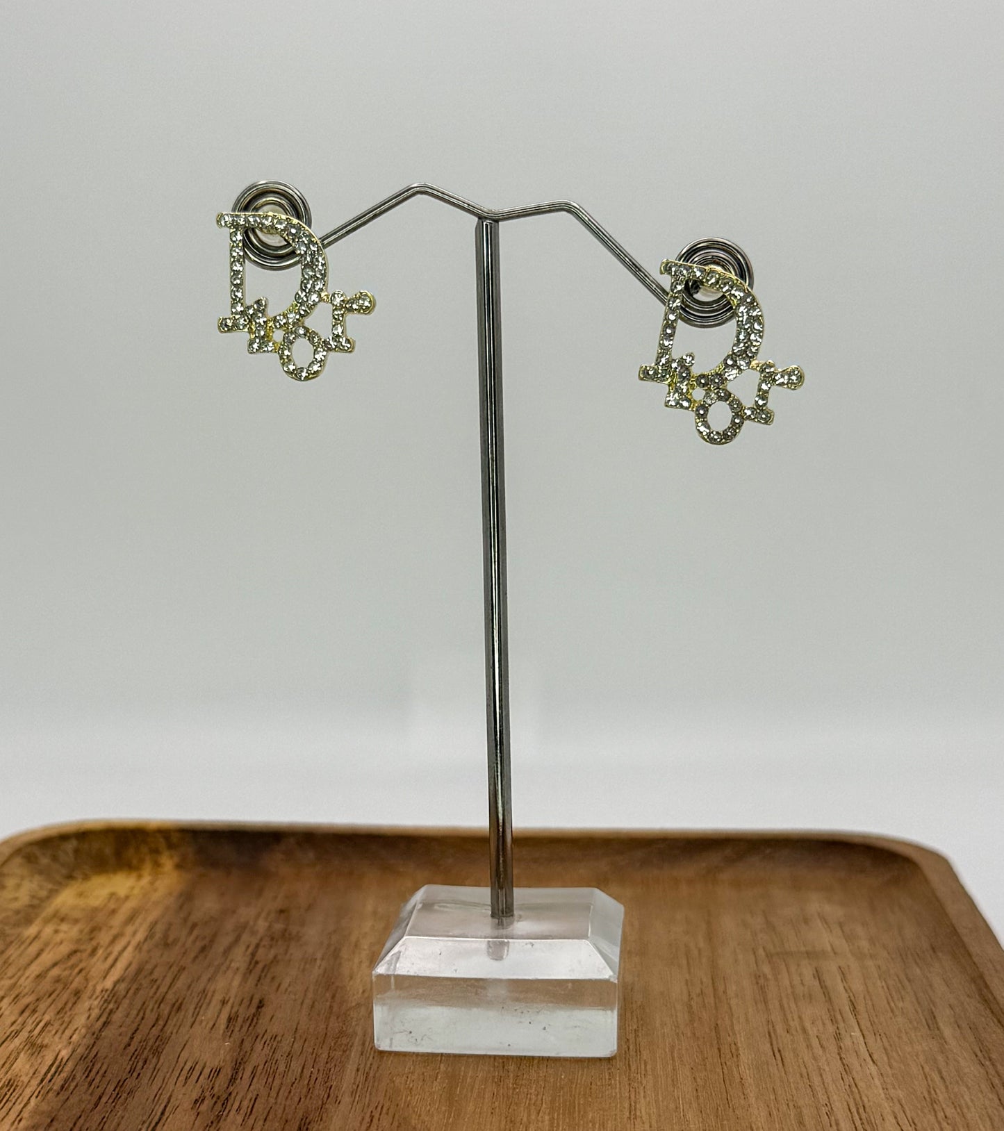 Dior Gold Stud Earrings