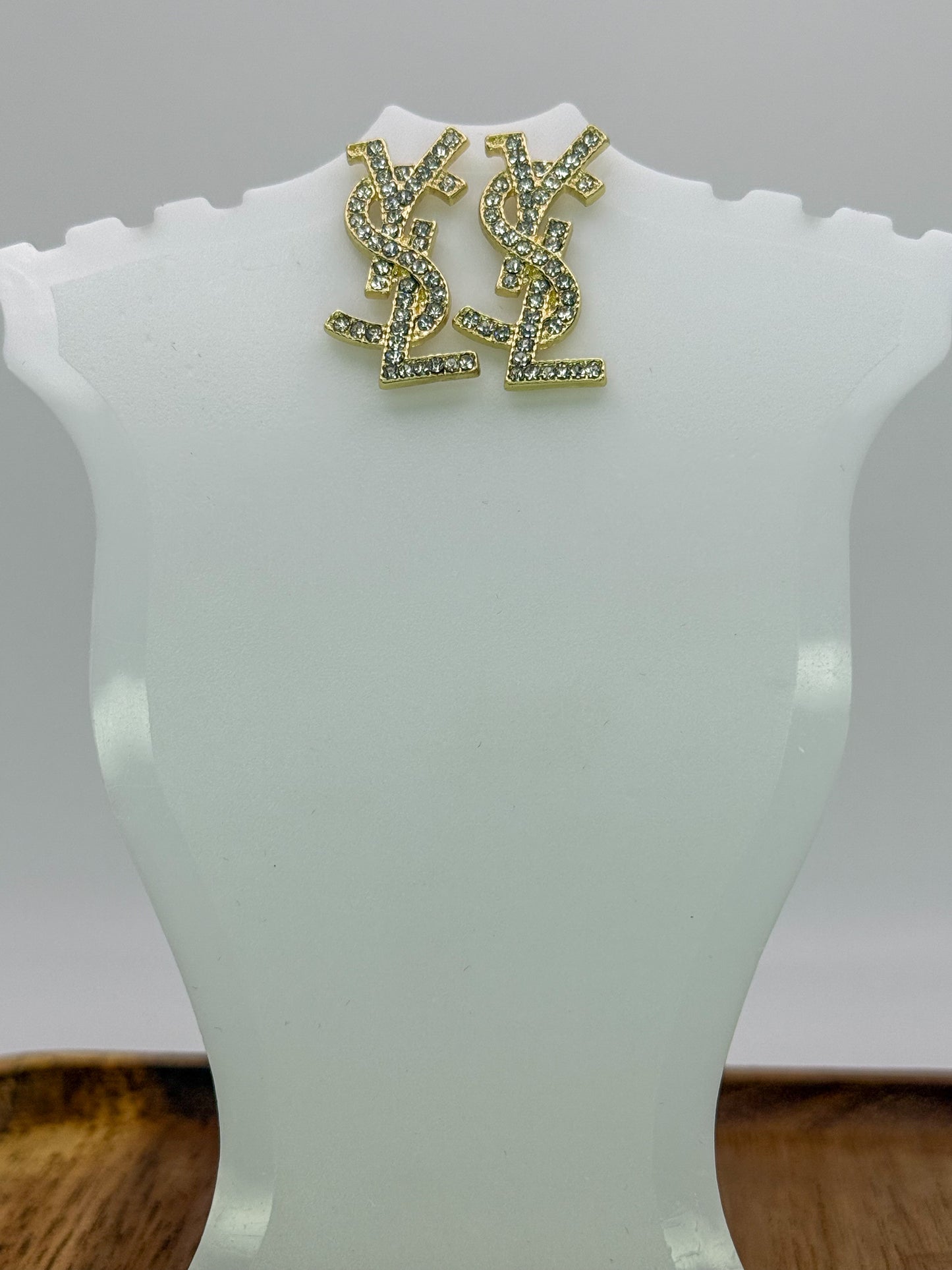 YSL Designer Statement Stud Earrings