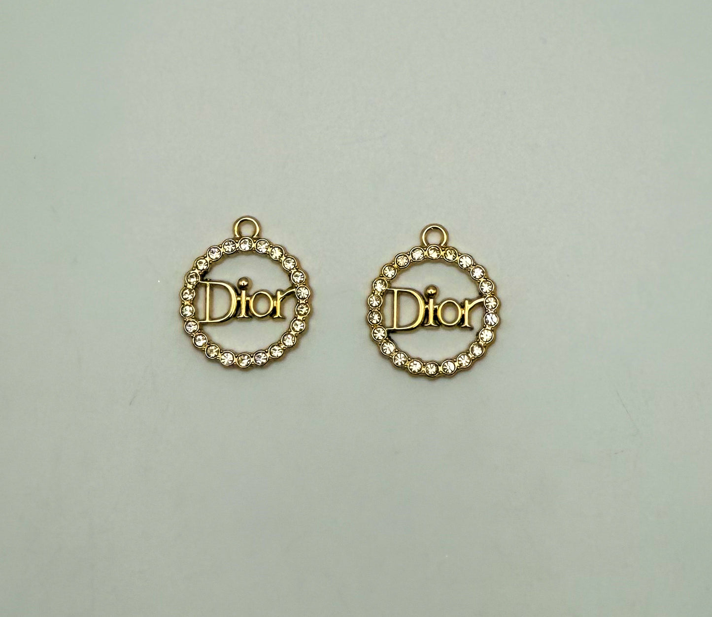 Round Dior Gold and Silver DIY Charms