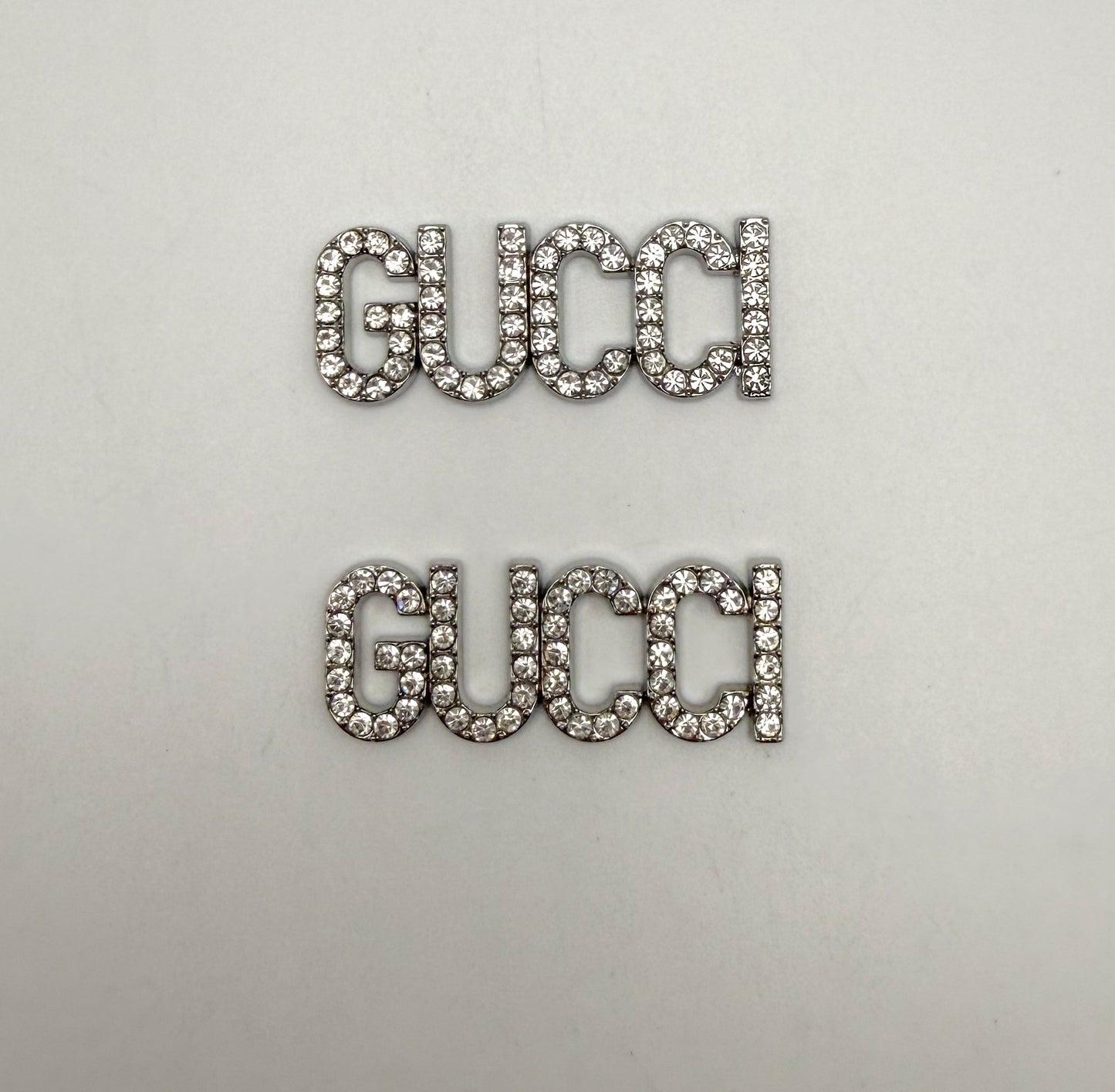 Silver Gucci or Dior Designer Metal DIY Charms