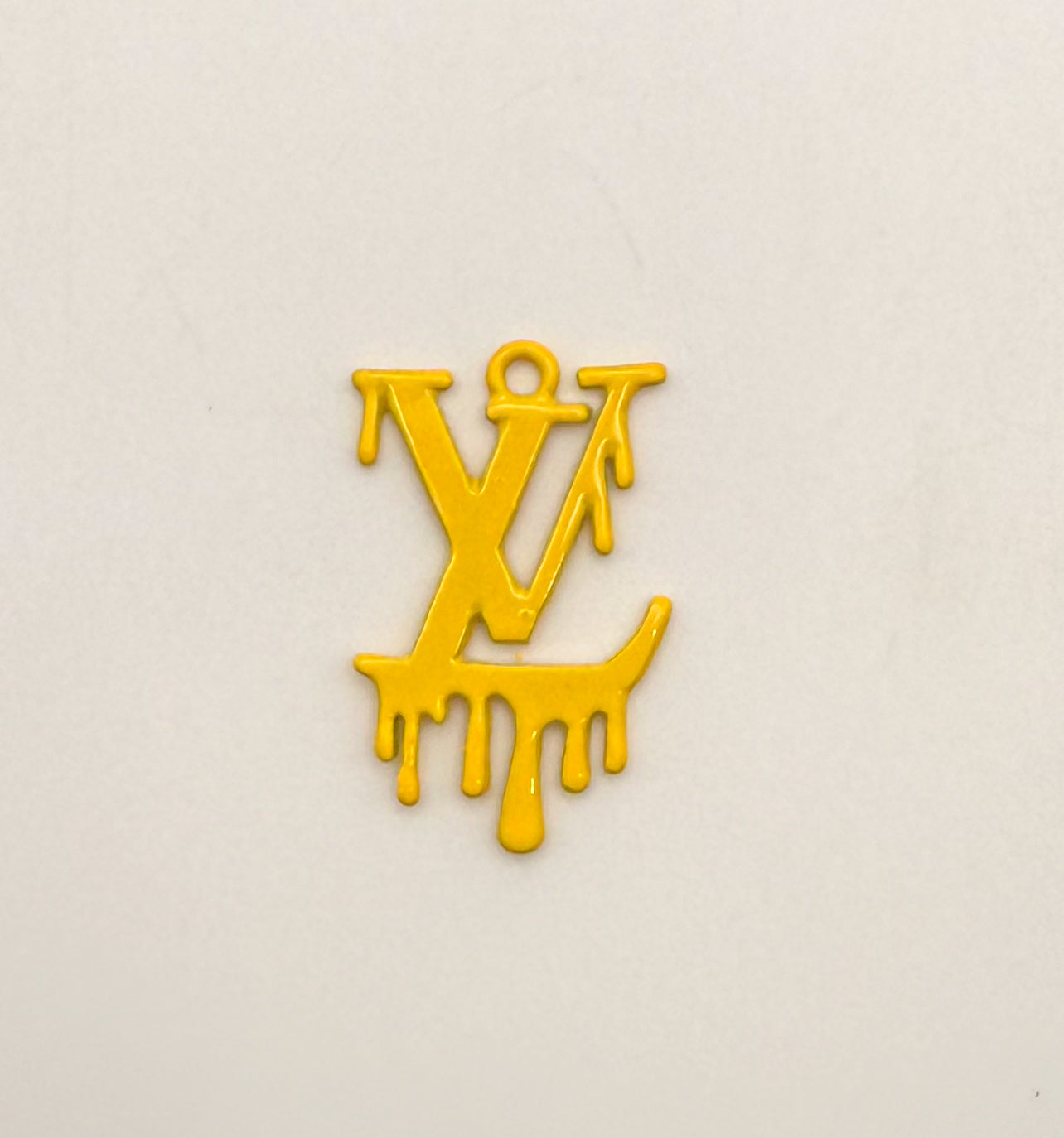 Dripping LV Designer Colorful Enamel Metal DIY Charms