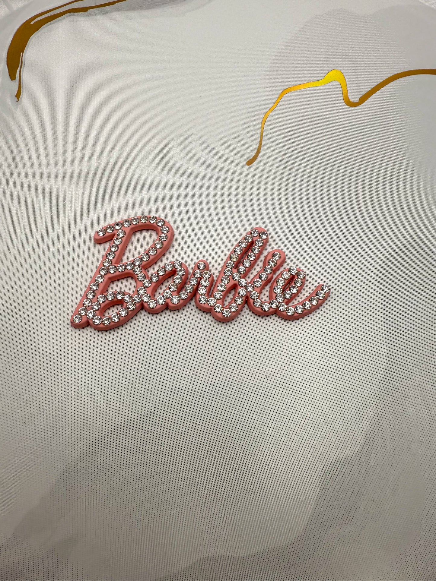 Pink Barbie DIY Metal Charm