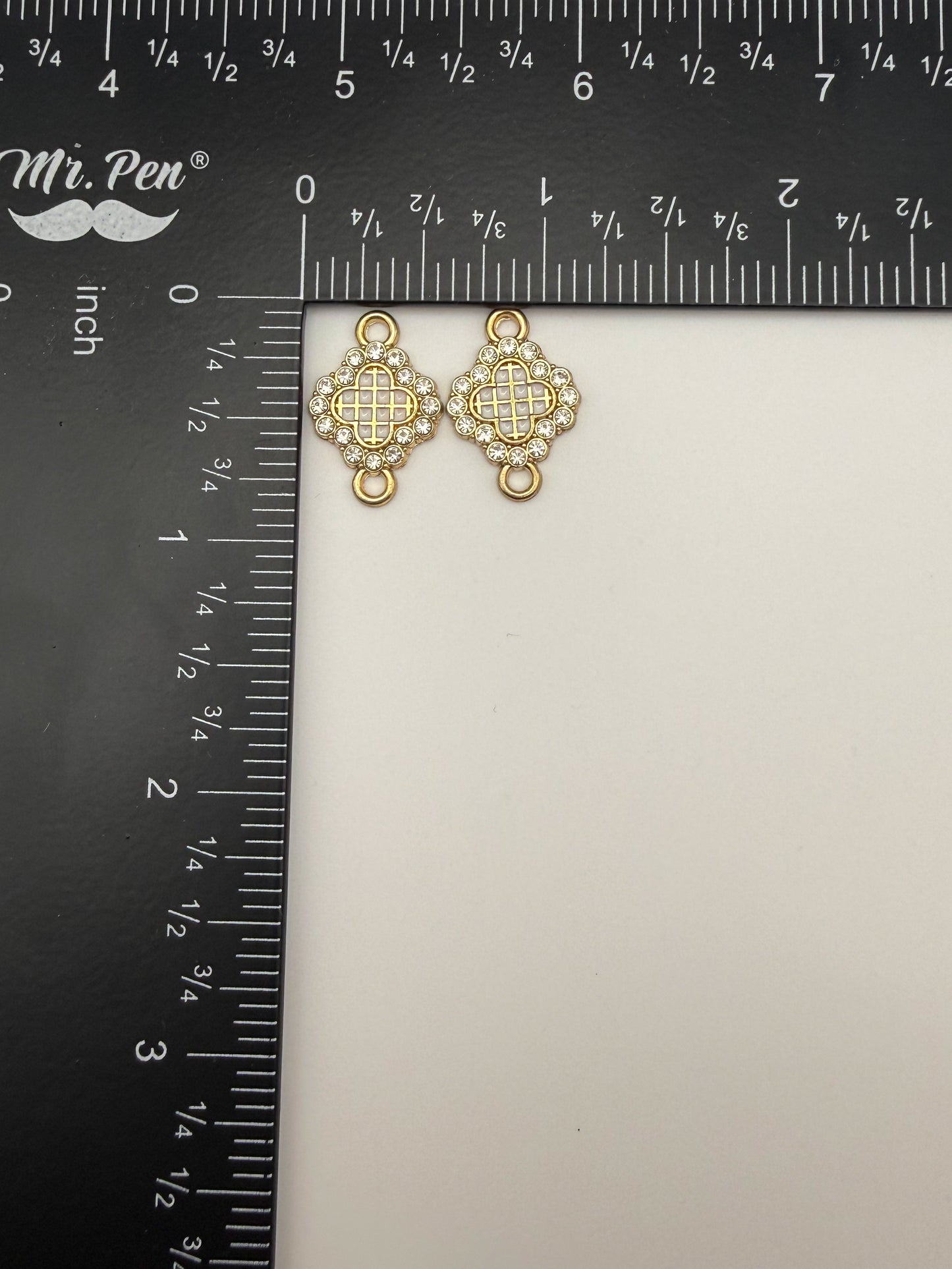 Gold Clover Metal Charm Connector