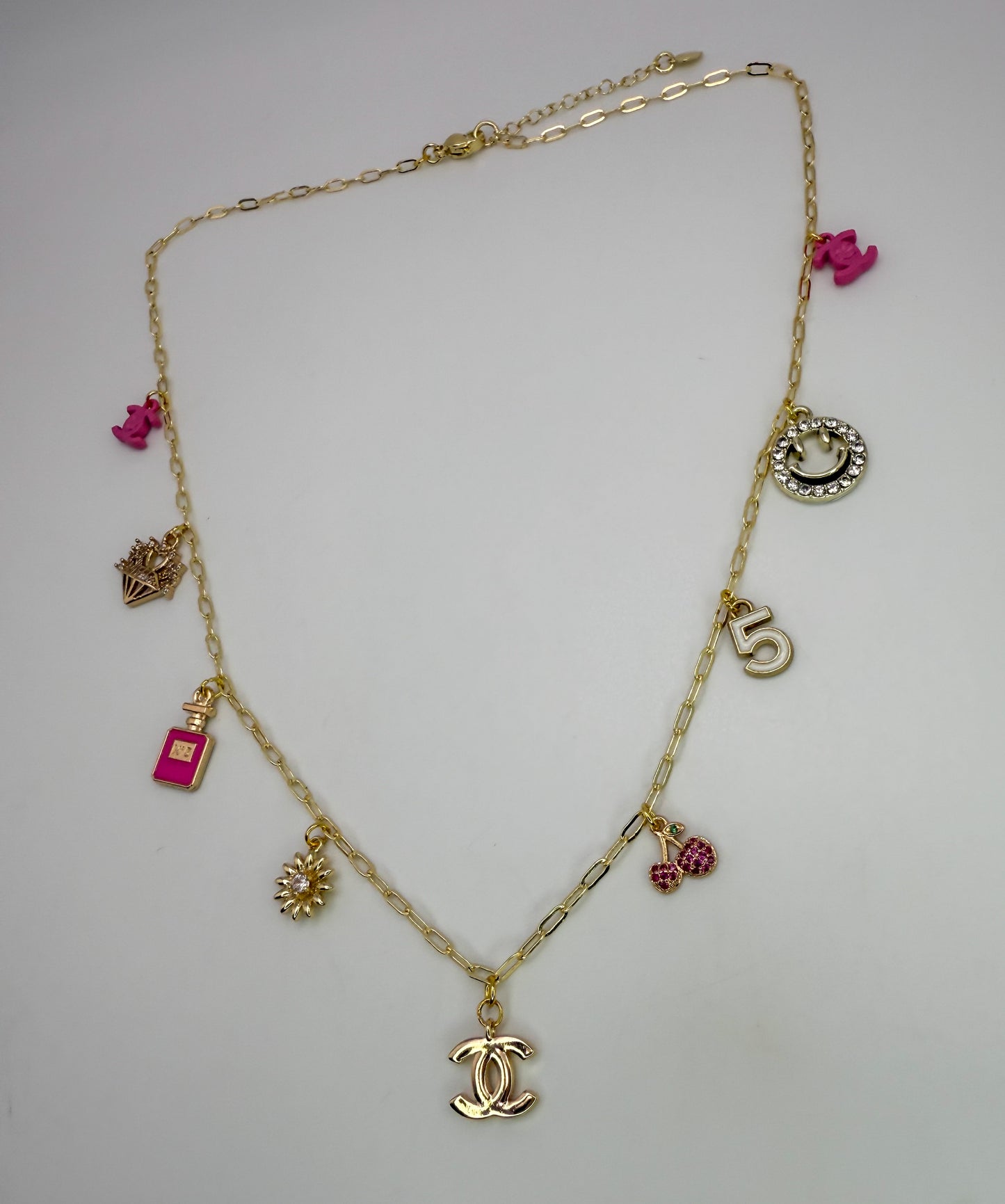 CC Gold Charm Necklace