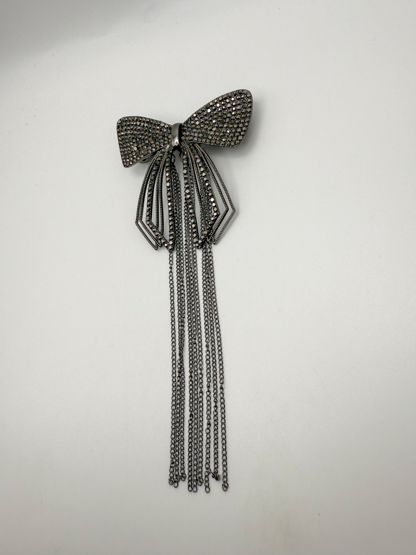 Black Bow Metal Hair Clip