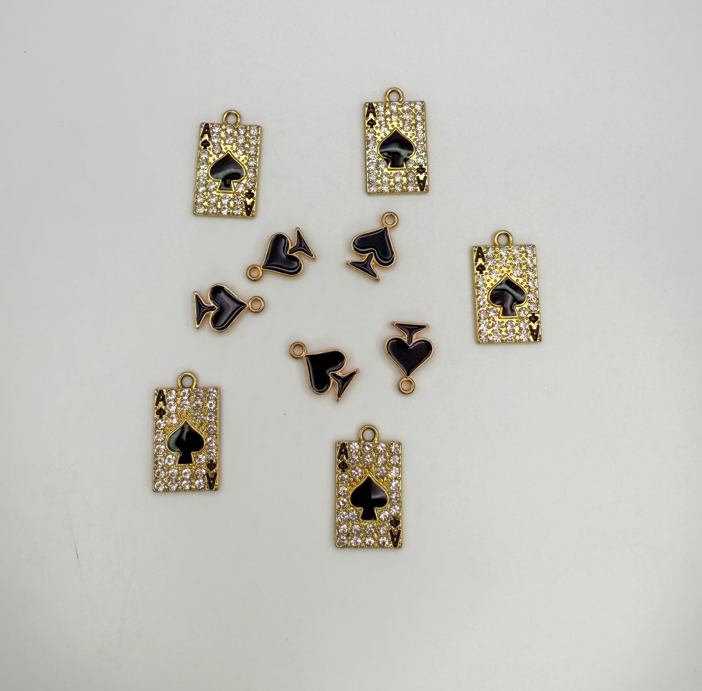 Gold Ace of Spades Card DIY Charm Mix
