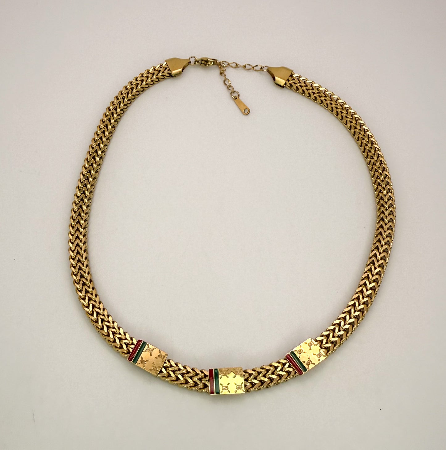 Gold Gucci Designer Adjustable Necklace