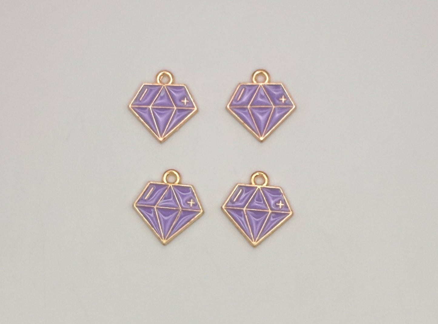 Diamond DIY Gold Metal Charms