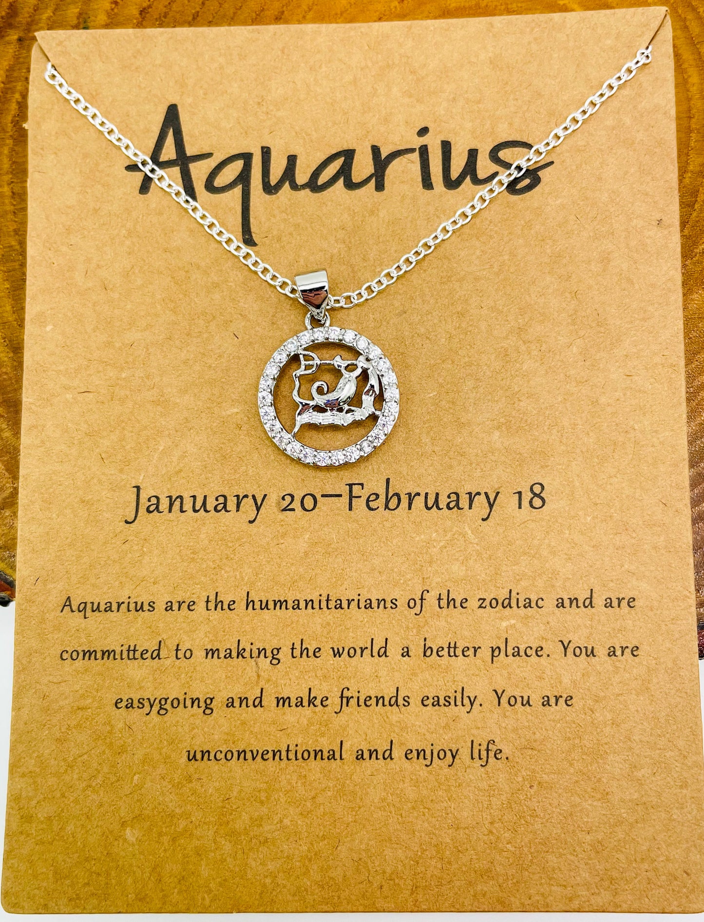 Zodiac Sign Bling Necklaces- S925 Sterling Silver or 14k Gold Overlay