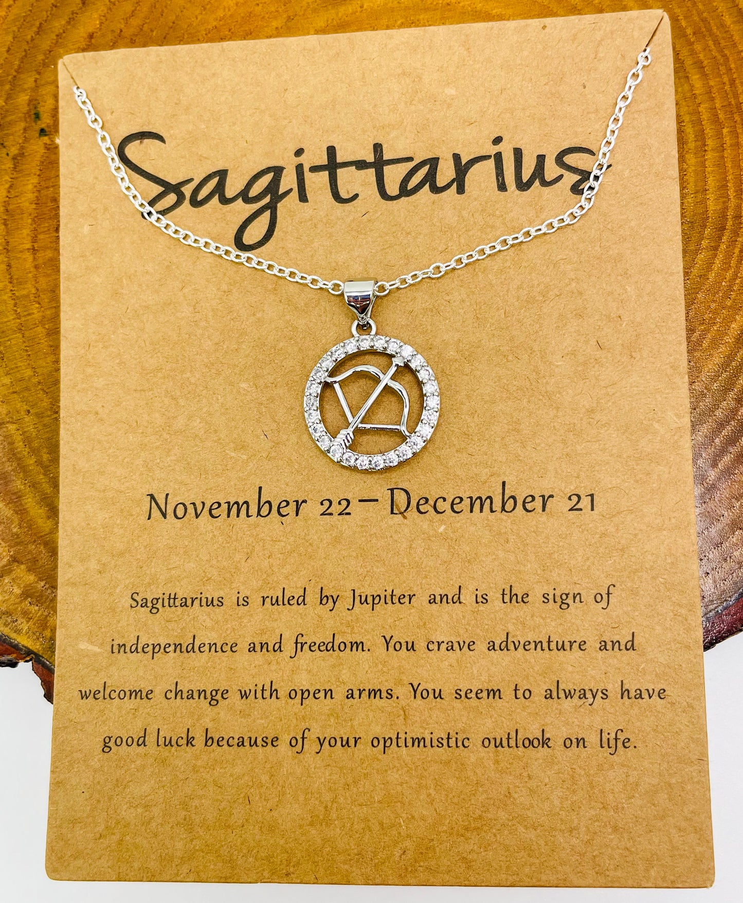 Zodiac Sign Bling Necklaces- S925 Sterling Silver or 14k Gold Overlay