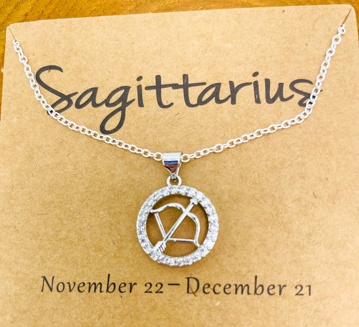 Zodiac Sign Bling Necklaces- S925 Sterling Silver or 14k Gold Overlay