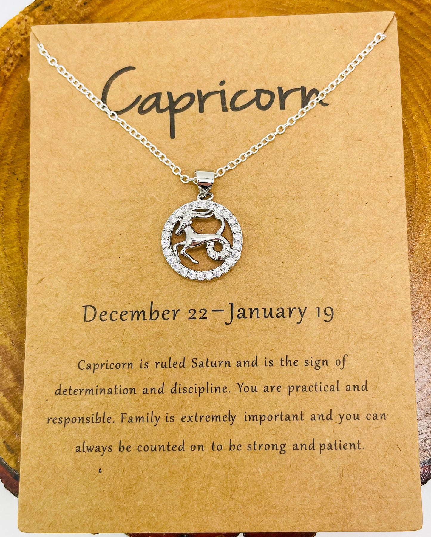Zodiac Sign Bling Necklaces- S925 Sterling Silver or 14k Gold Overlay