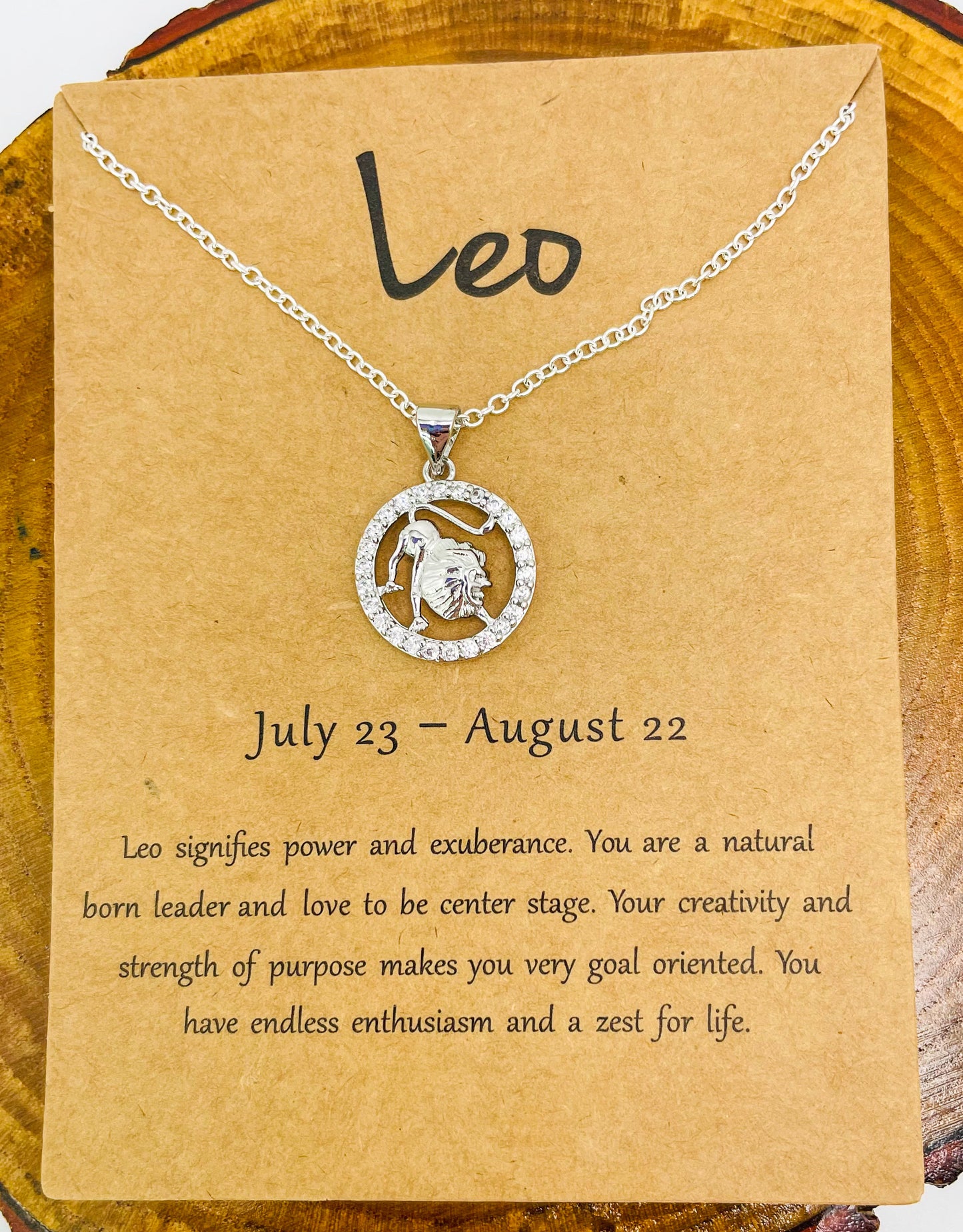 Zodiac Sign Bling Necklaces- S925 Sterling Silver or 14k Gold Overlay