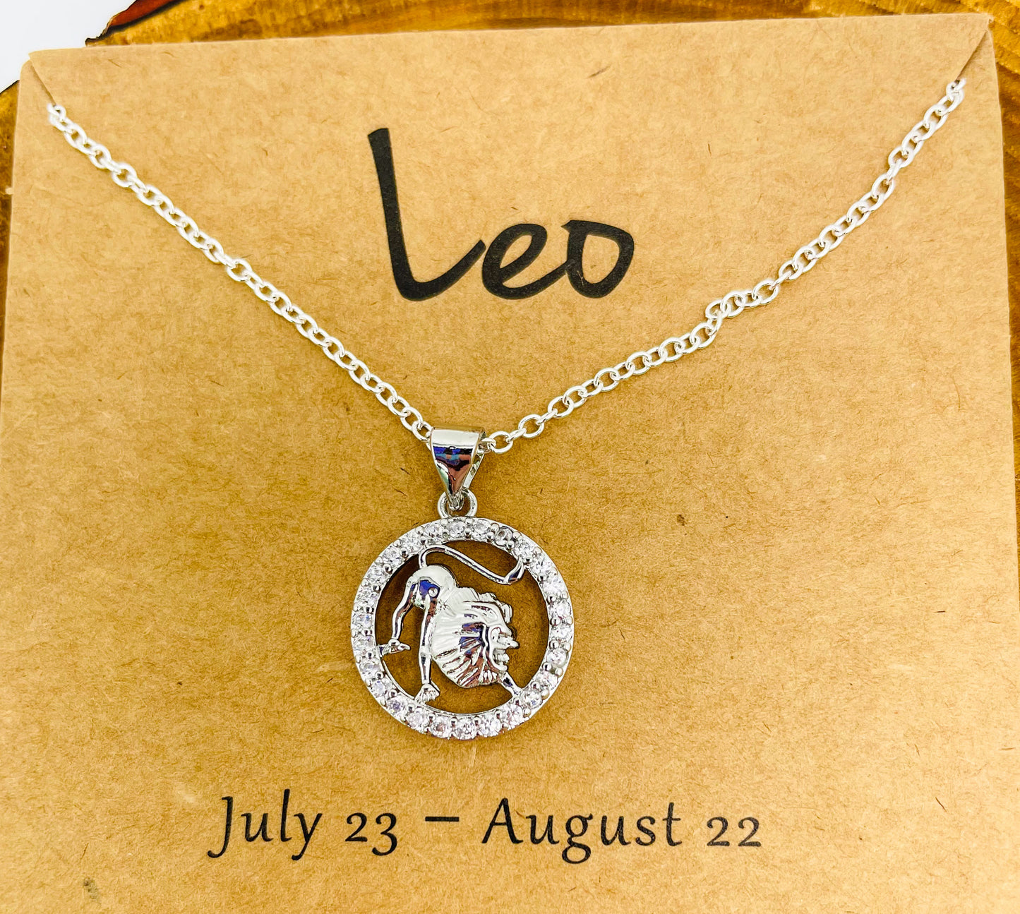 Zodiac Sign Bling Necklaces- S925 Sterling Silver or 14k Gold Overlay