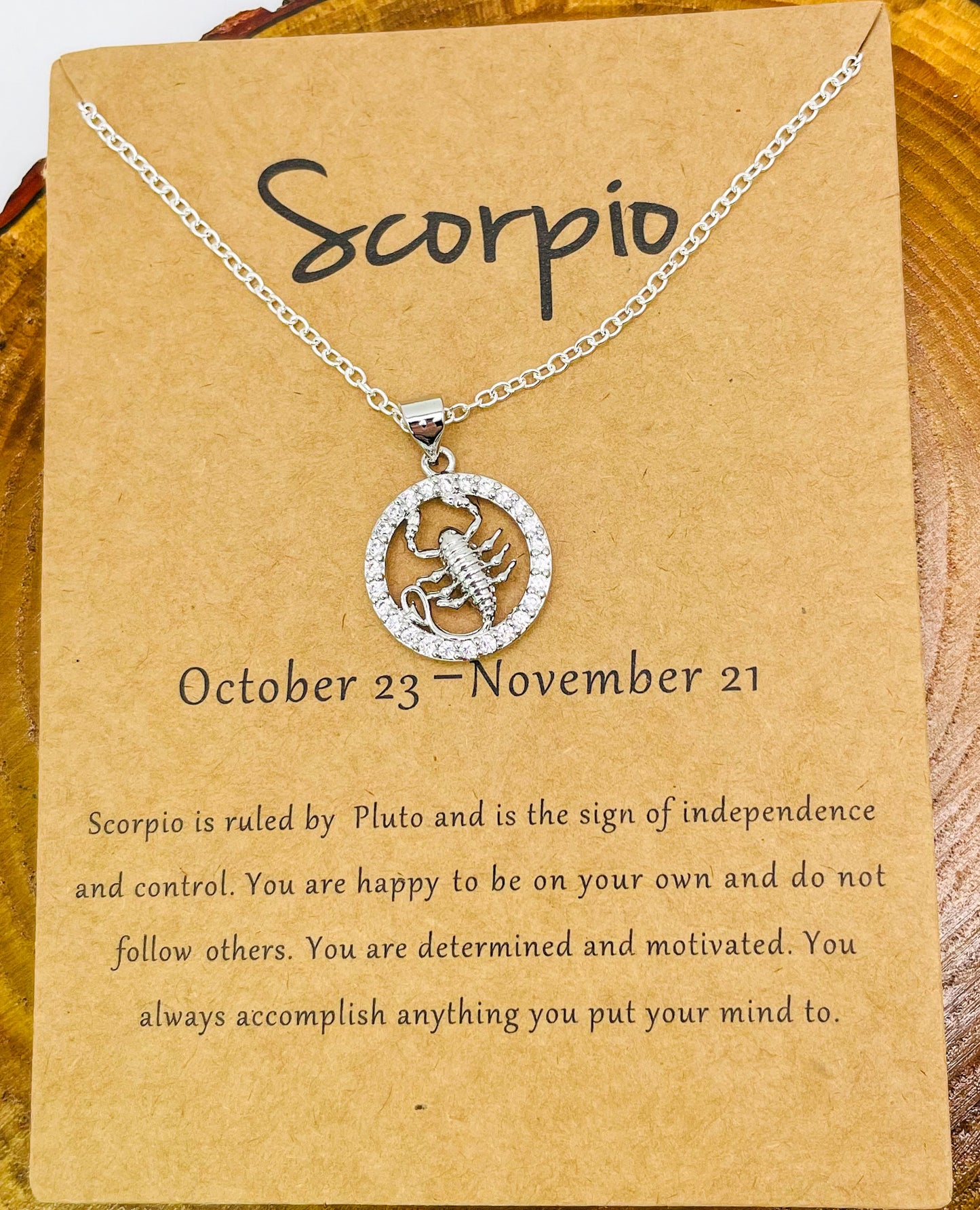 Zodiac Sign Bling Necklaces- S925 Sterling Silver or 14k Gold Overlay