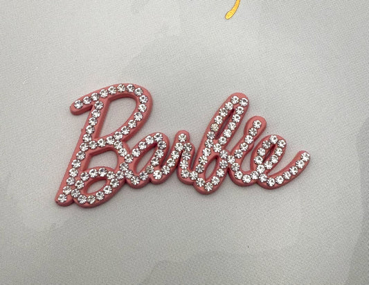 Pink Barbie DIY Metal Charm