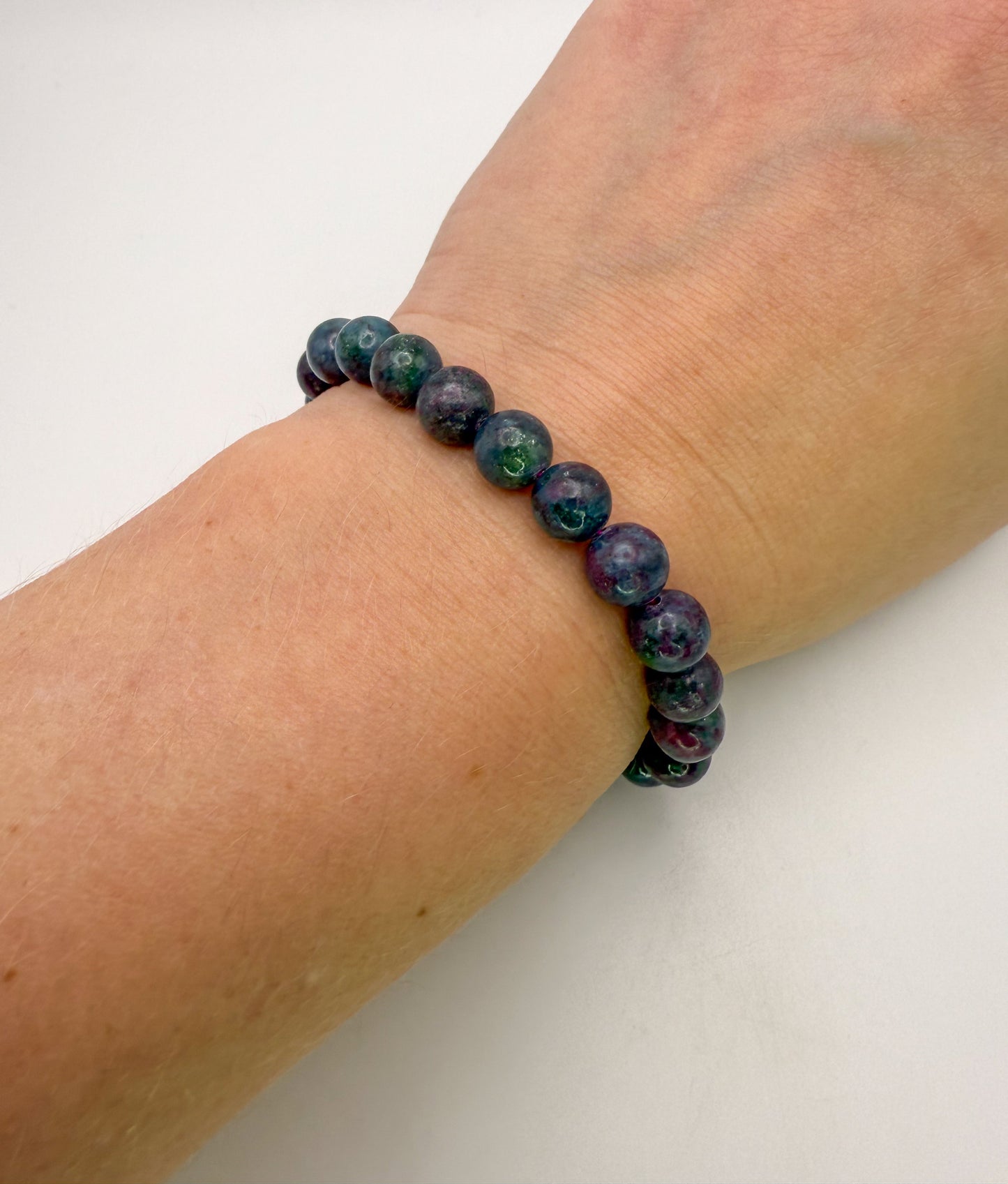 Natural Ruby Kyanite Crystal Beaded Bracelets