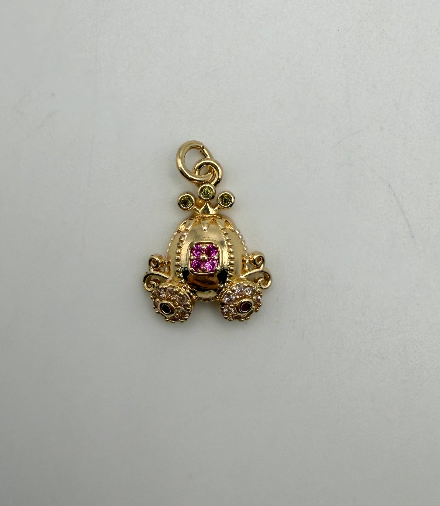 Gold Princess Carriage Charm