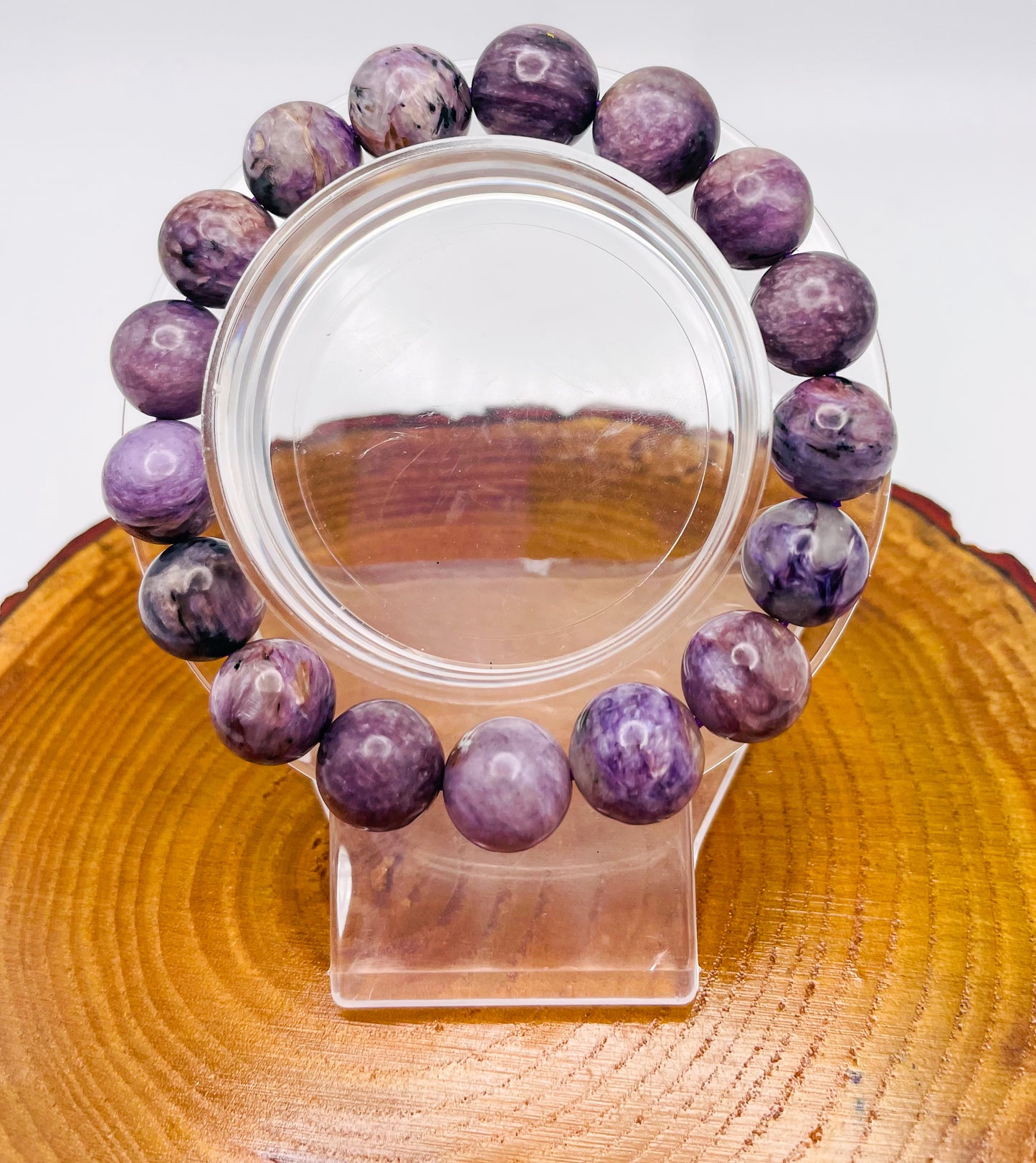 Natural Charoite Crystal Bracelet