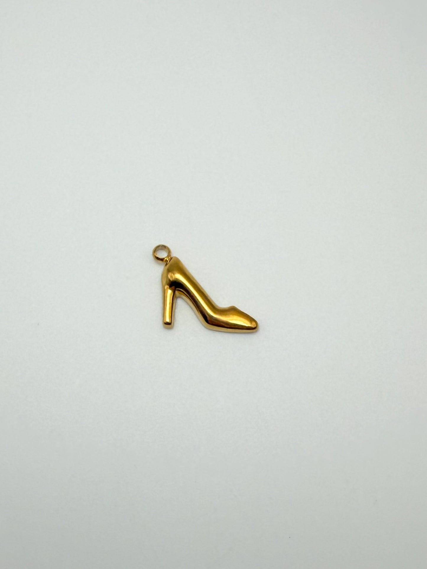 Stainless Steel Gold Women’s Shoes Flipflop Sandal High Heel Charms