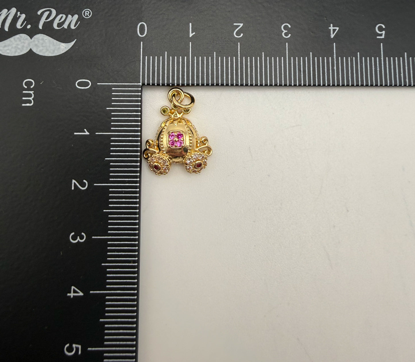 Gold Princess Carriage Charm
