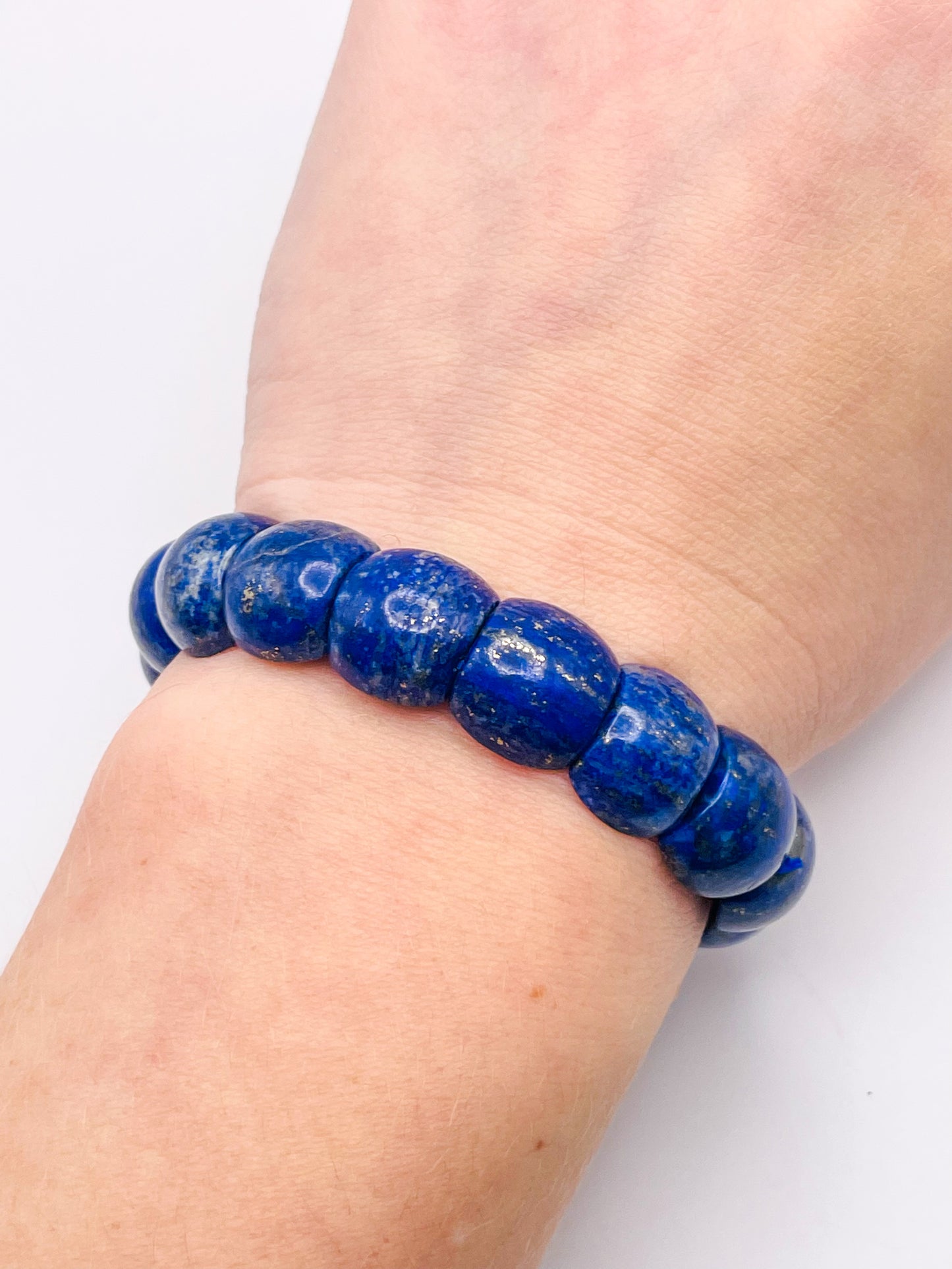 Natural Lapis Lazuli Crystal Bangle Bracelets