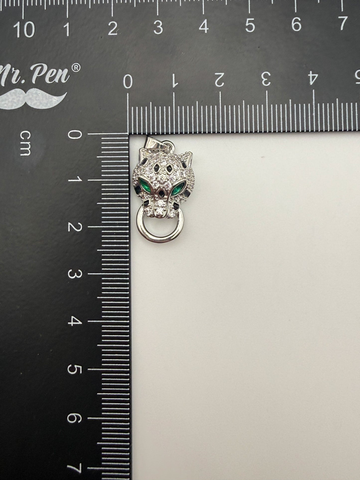 Gold & Silver Leopard Head HQ Charm Pendant