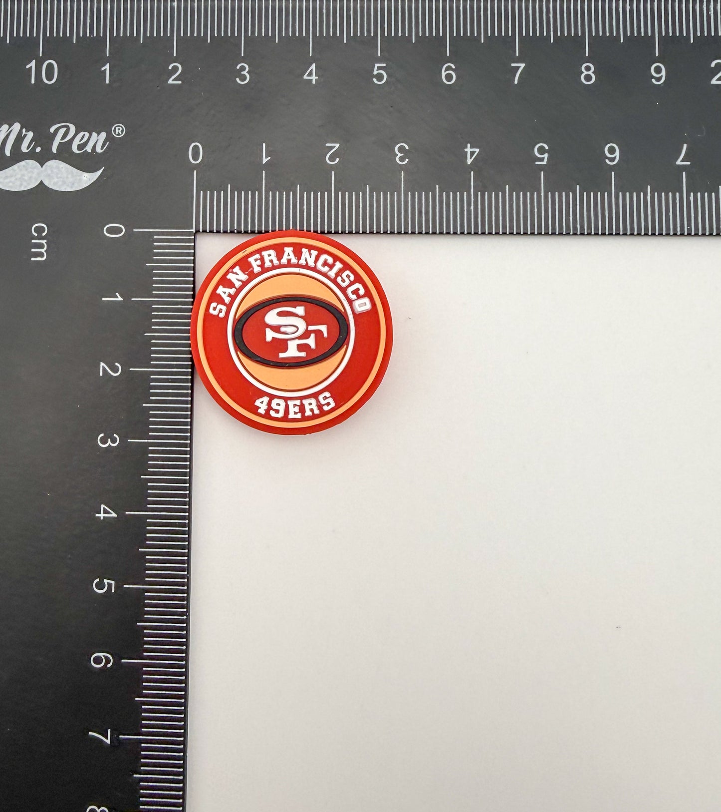 Round NFL Silicone DIY Pen Focal Beads