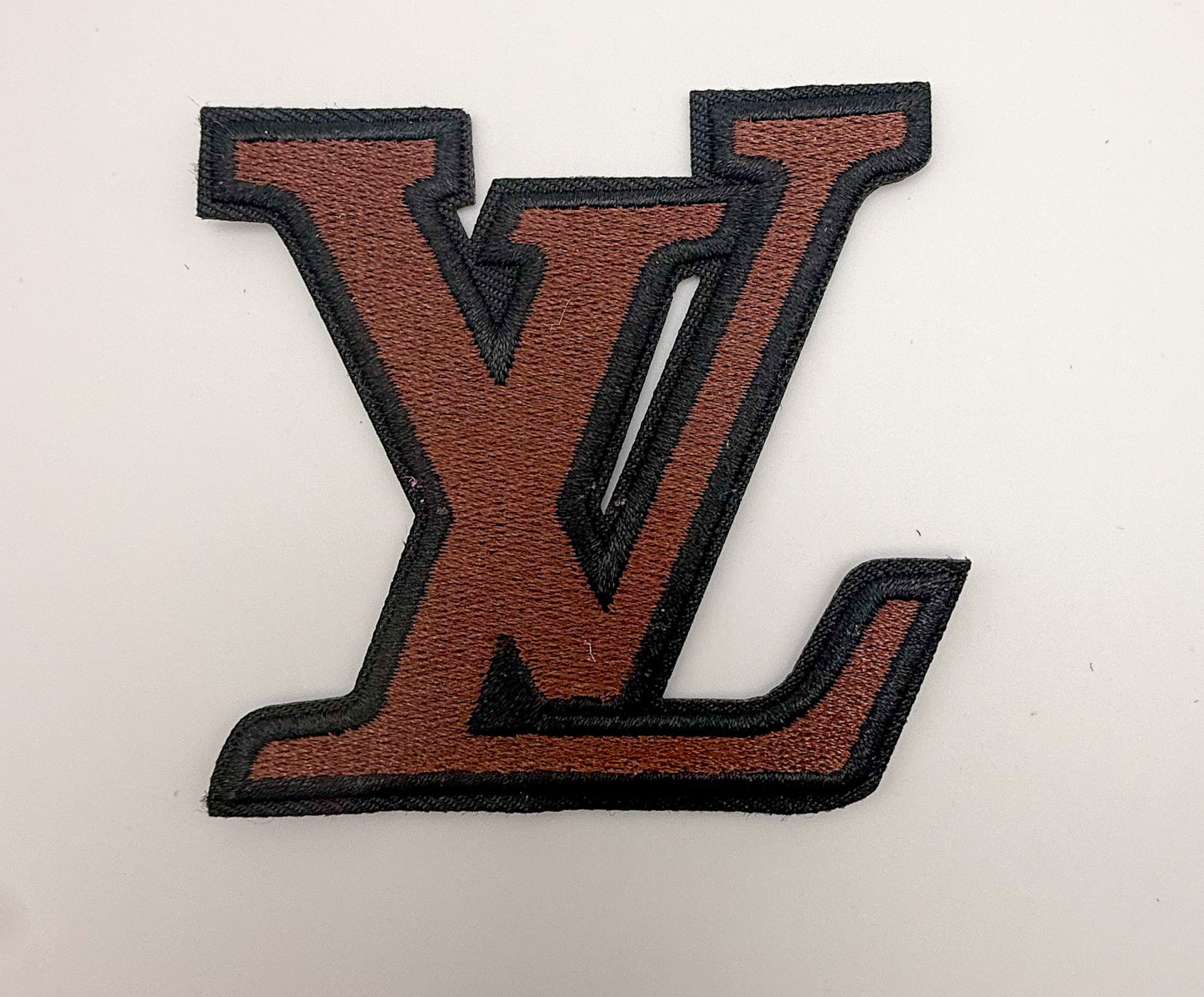 Variety of Colorful LV Designer Glue on Sew on Fabric Patches