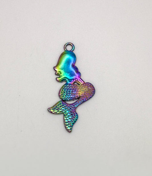 Rainbow Mermaid DIY Pendant Charm