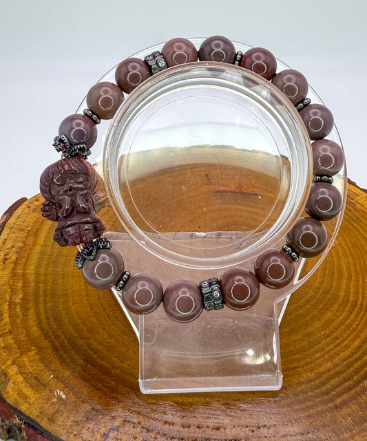 Natural Alashan Agate Angel Bracelets- 2 Different Styles