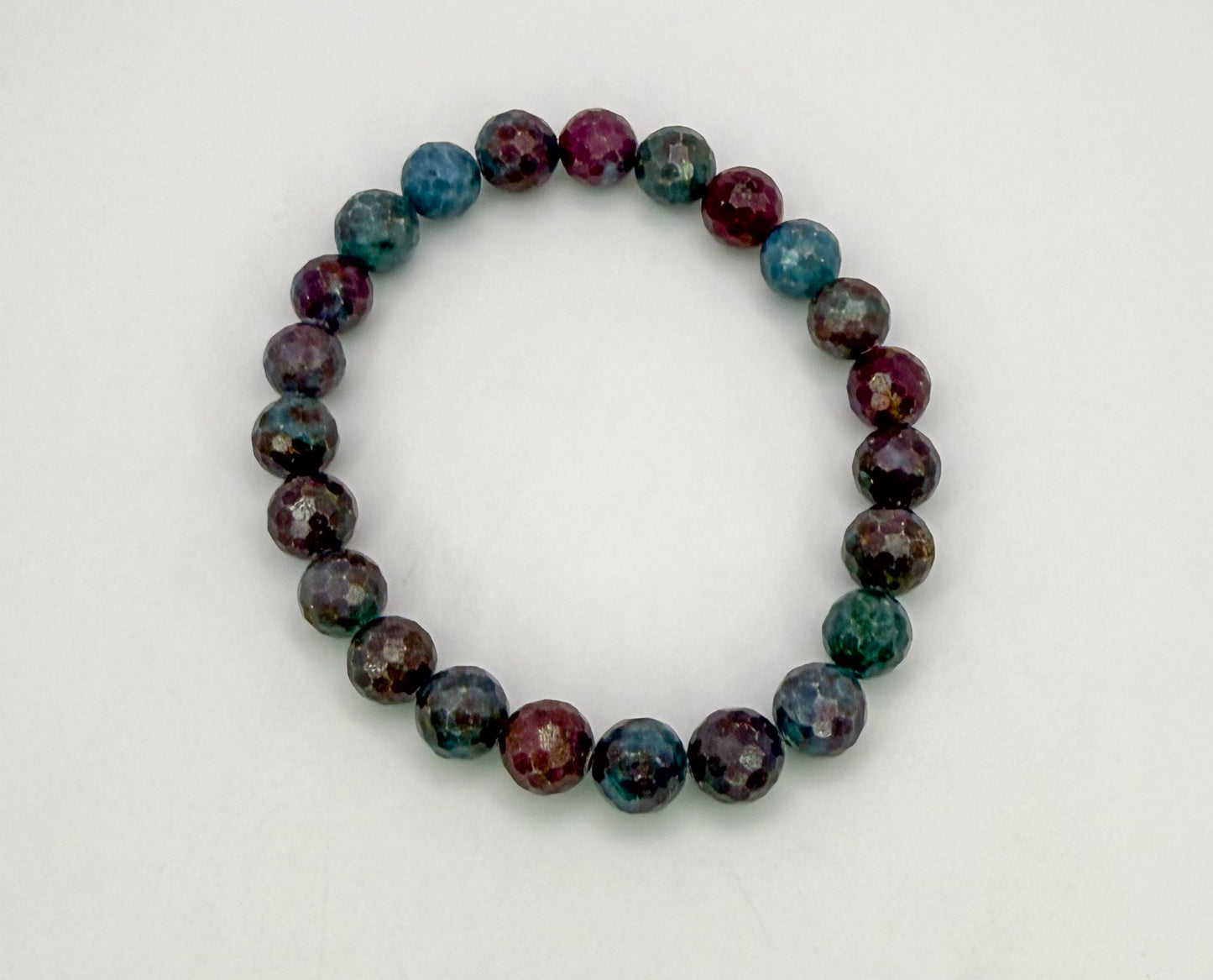 Natural Ruby Kyanite Crystal Beaded Bracelets