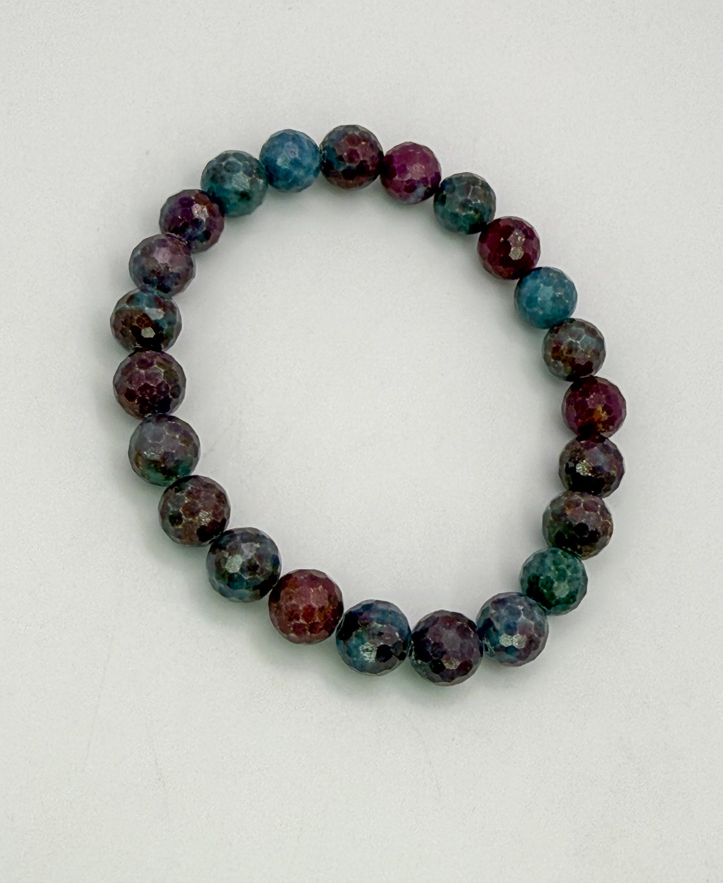 Natural Ruby Kyanite Crystal Beaded Bracelets