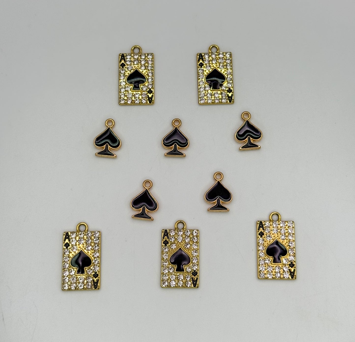 Gold Ace of Spades Card DIY Charm Mix