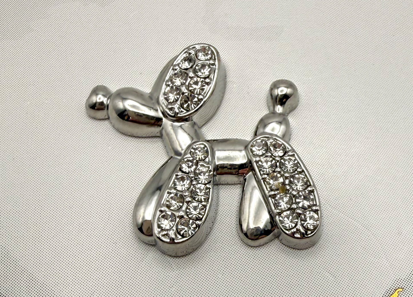 Gold & Silver Balloon Dog Metal DIY Charms