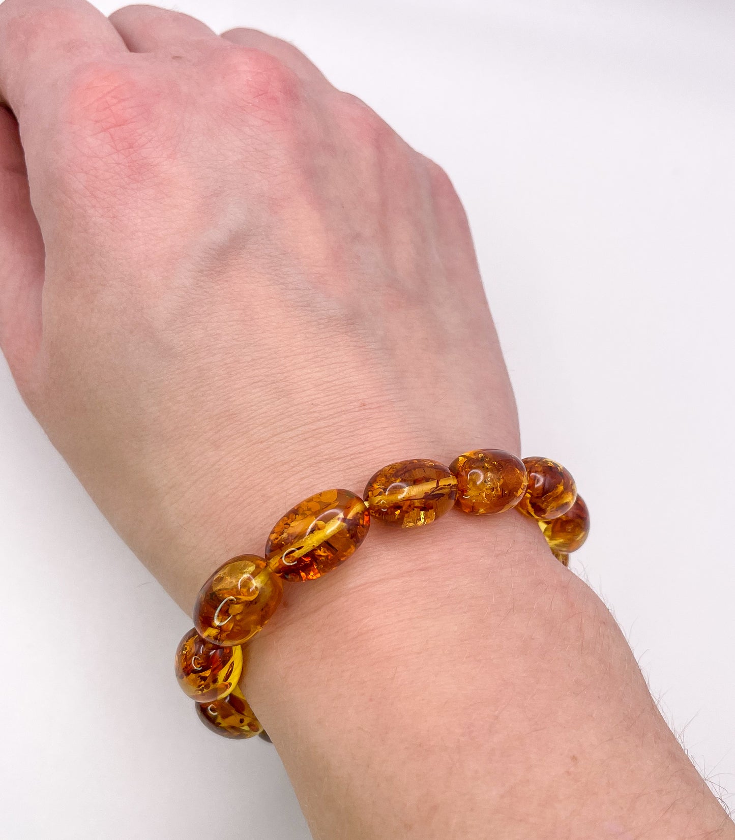 Natural Flower Amber Bracelets