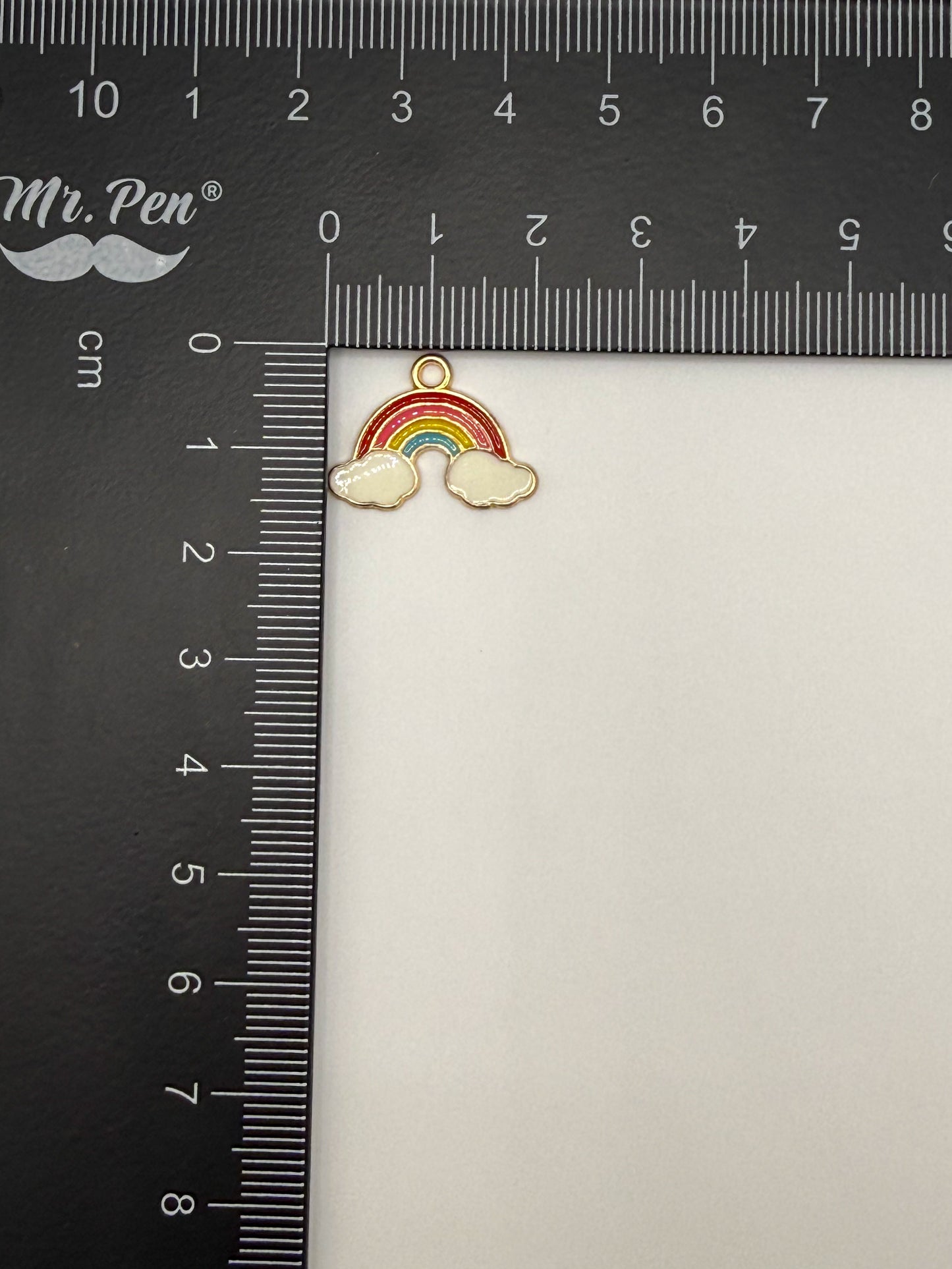 Gold Rainbow DIY Metal Charms