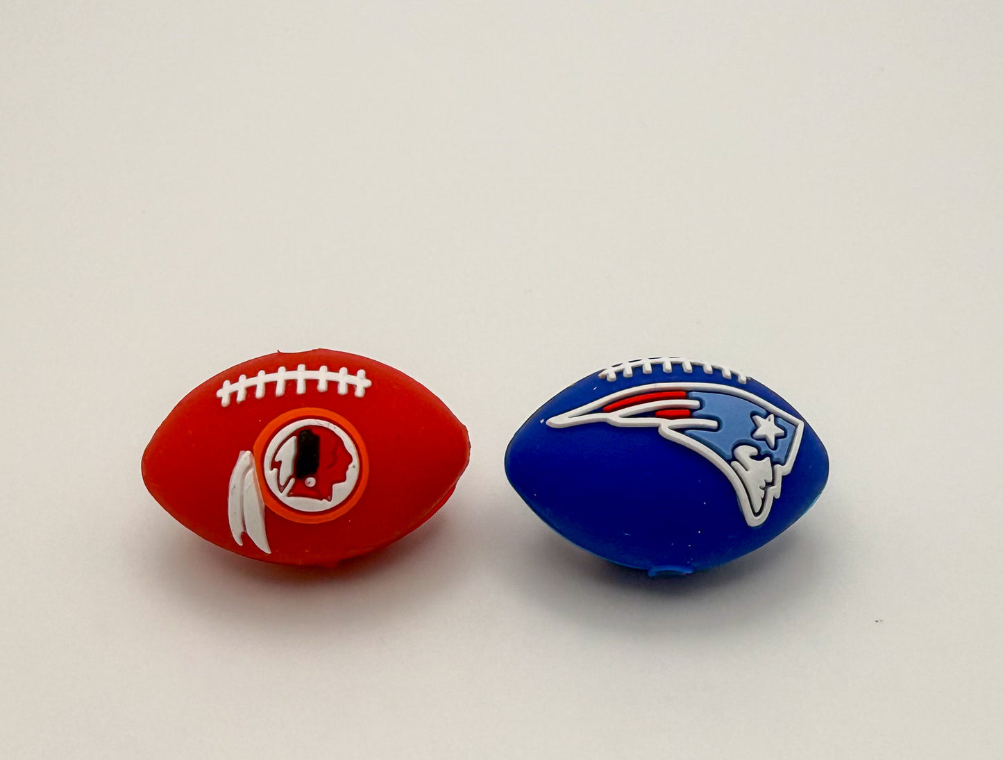 NFL’s Patriots & Chiefs Silicone Football DIY Pen Focal Beads