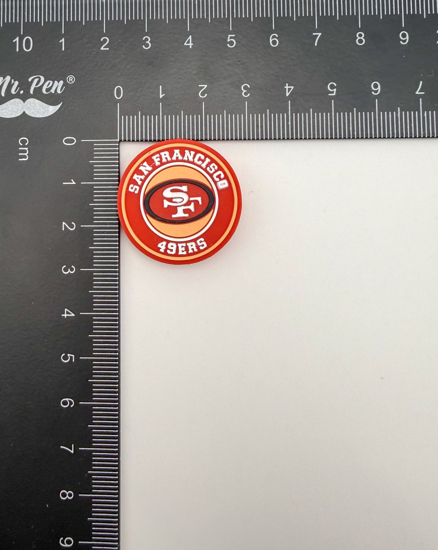 Round NFL Silicone DIY Pen Focal Beads