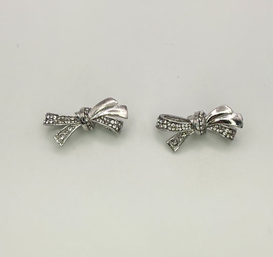 Silver Bow DIY Charms