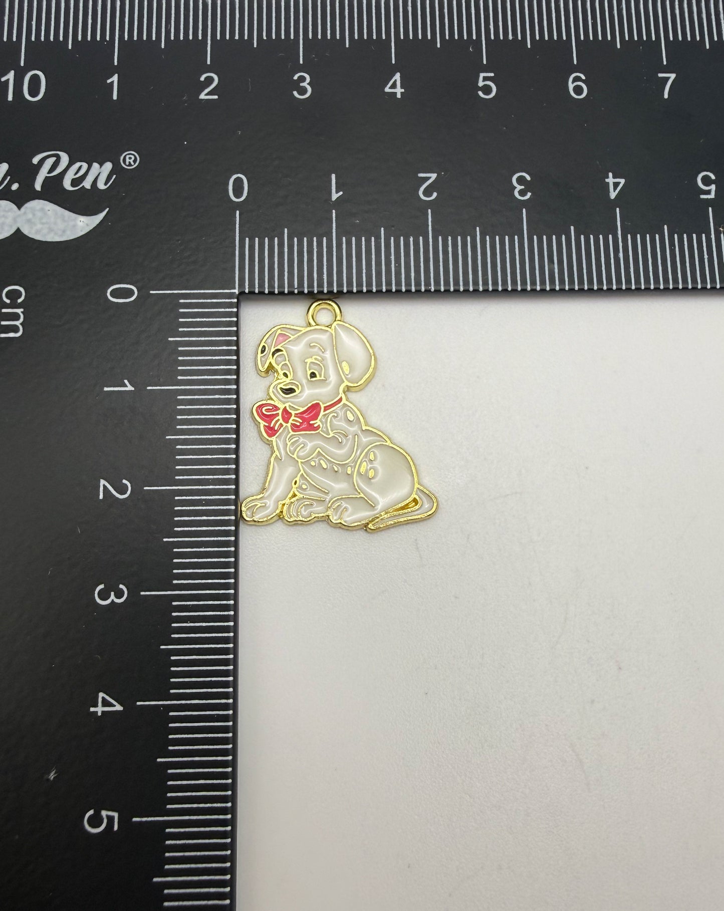 Dalmatian’s Gold Enamel Metal Charms