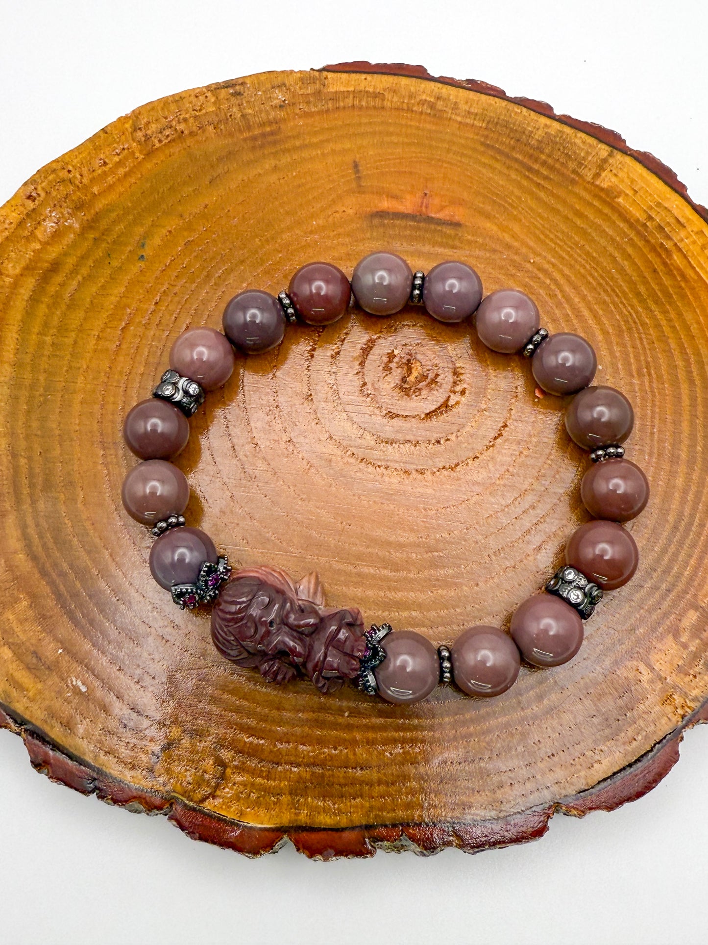 Natural Alashan Agate Angel Bracelets- 2 Different Styles