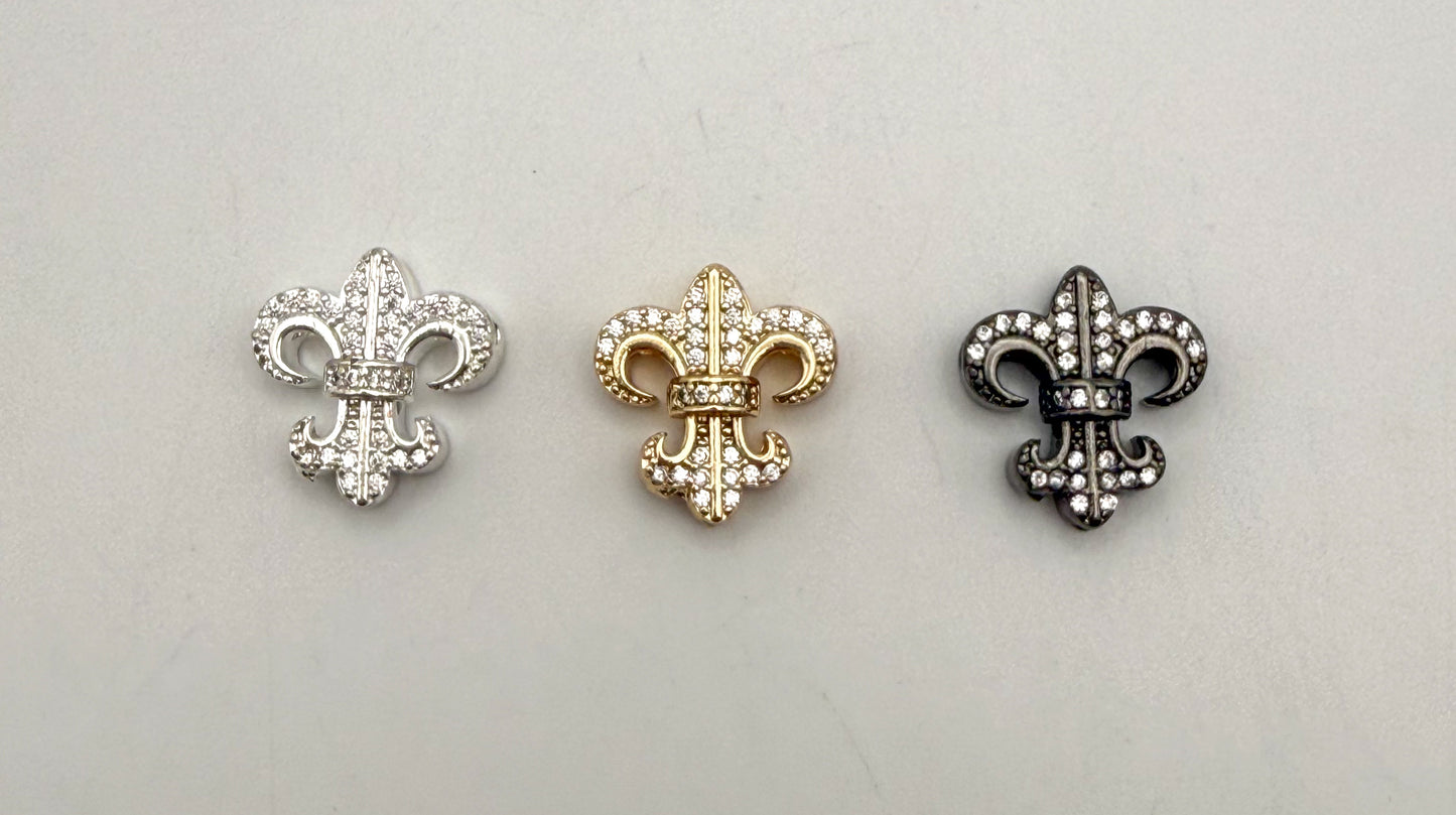 Royalty Emblem Metal Spacer Charm Beads